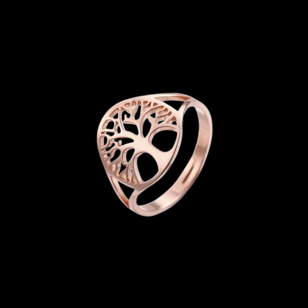 Clogau 'Tree of Life' filigree silver & rose gold ring - Jewellery