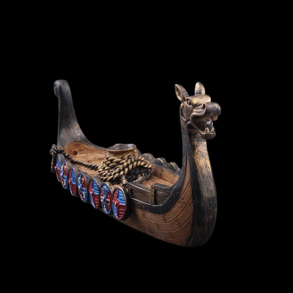 Viking Dragon Ship Incense Holder