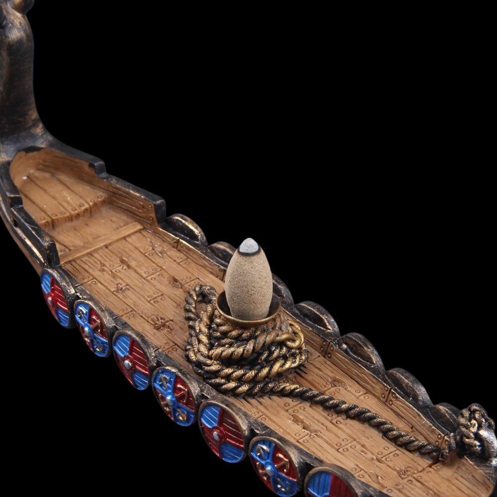 Viking Dragon Ship Incense Holder