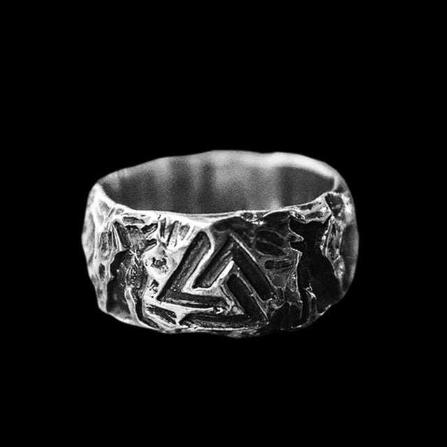 Valknut Geri and Freki Antique Ring - Odin's Treasures