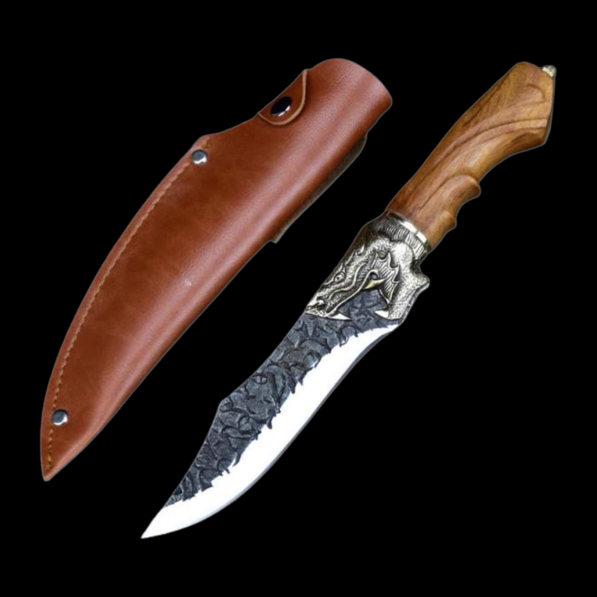 Handmade Ouroboros Viking Knife - Odin's Treasures