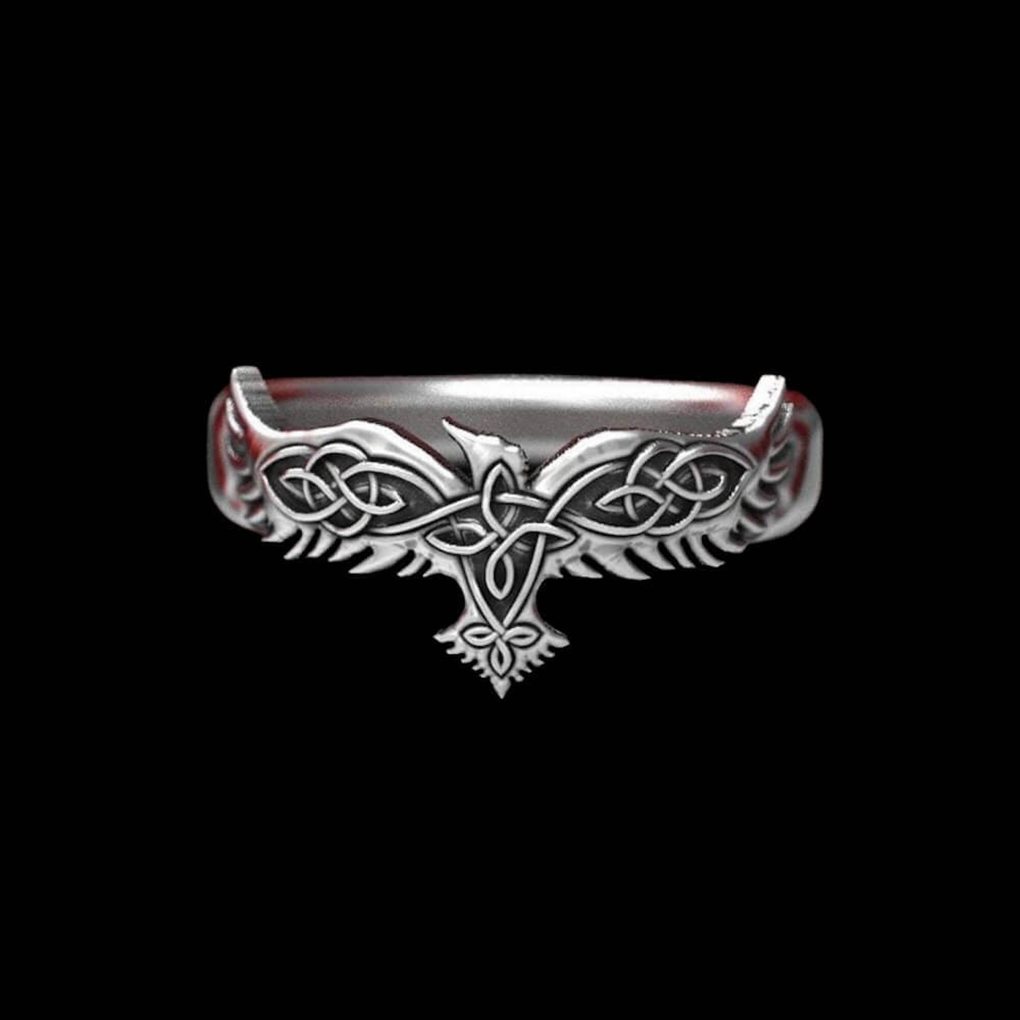 Norse Raven Viking Ring