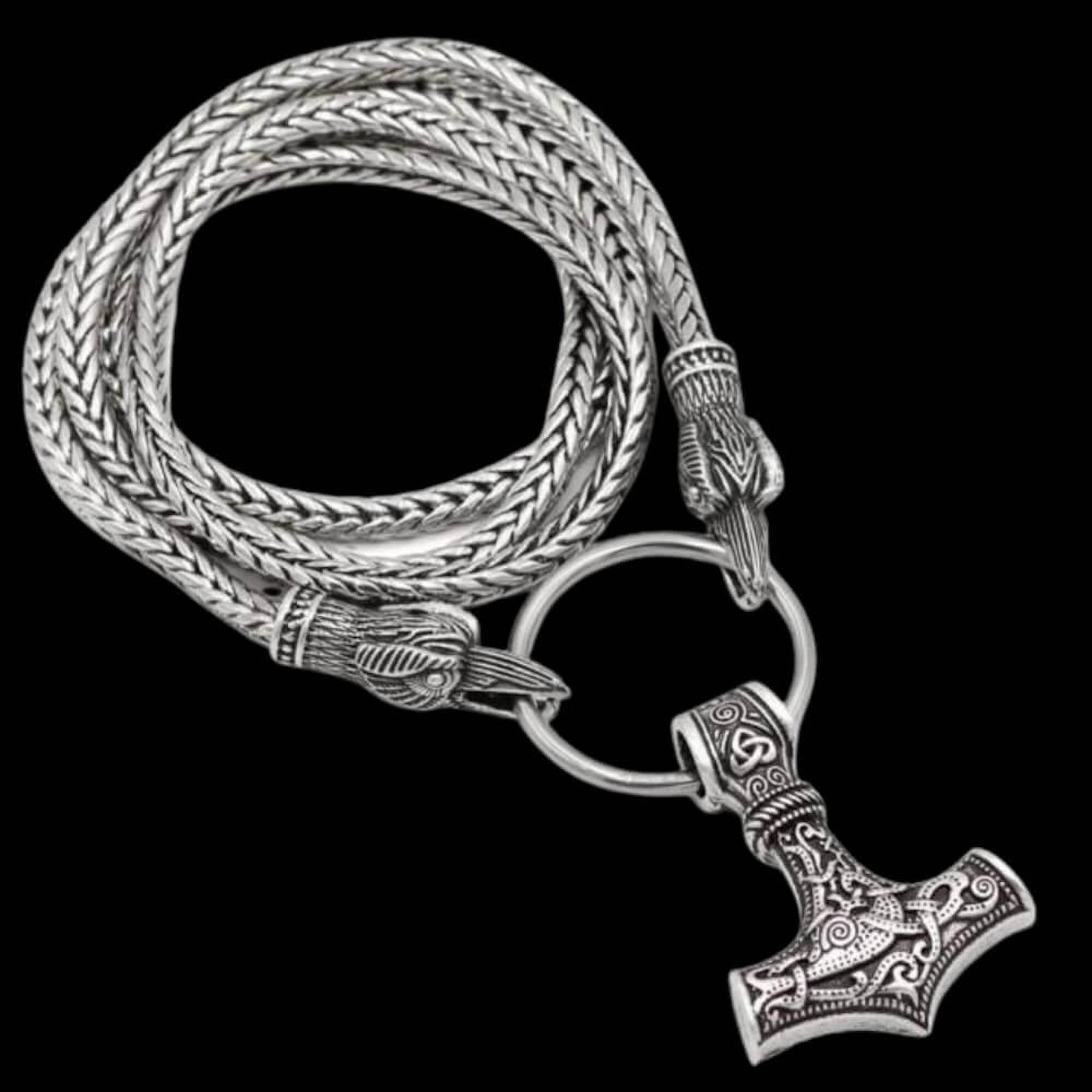 Ravens Holding Mjölnir Necklace